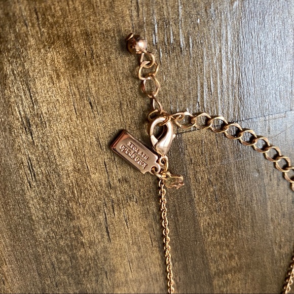 kate spade Jewelry Kate Spade Rose Gold Tone Spade Cutout Necklace